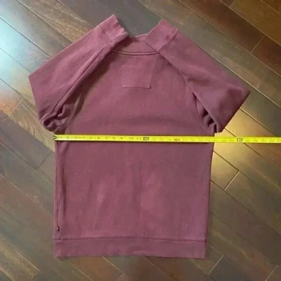 Nautica 1/4 Zip Pullover Sweater Maroon Burgundy Cotton Size Medium - Picture 8 of 13